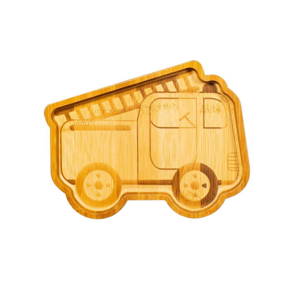 Sass & Belle Fire Engine Bamboo Plate