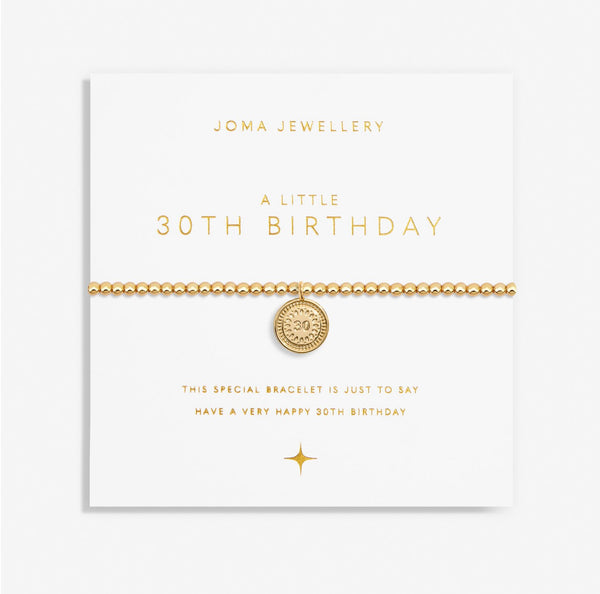 Joma Jewellery A Little '30th Birthday' Bracelet