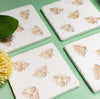 Bee Imprint Coasters - Set Of 4