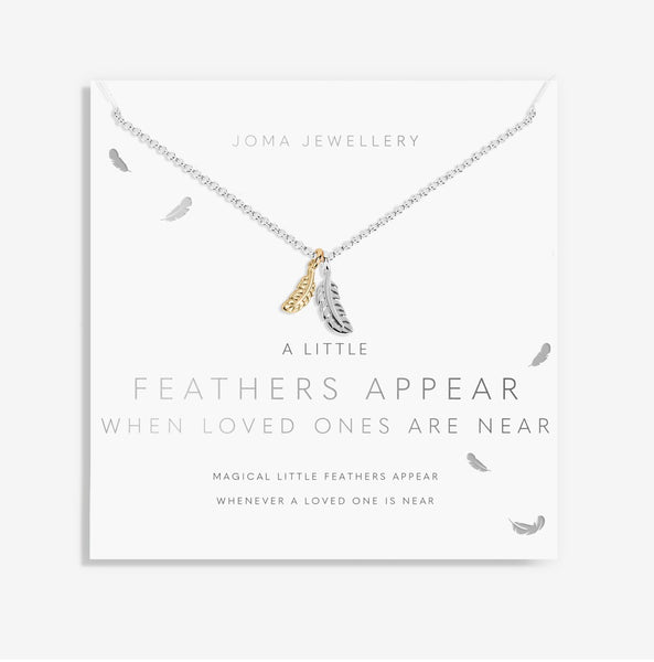 Joma Jewellery A Little 'Feathers Appear When Loved Ones Are Near' Necklace