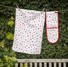 Emma Bridgewater Pink Hearts Tea Towel & Double Oven Glove Set