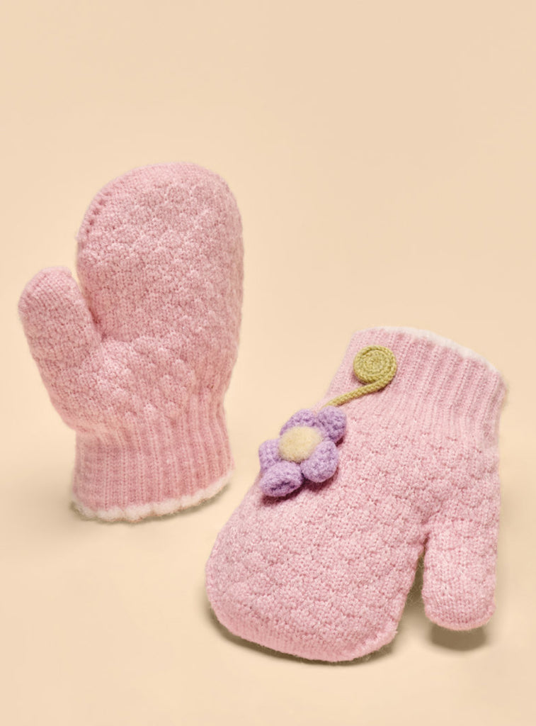 Powder Pals Mittens - Perfect Pansy, Pink