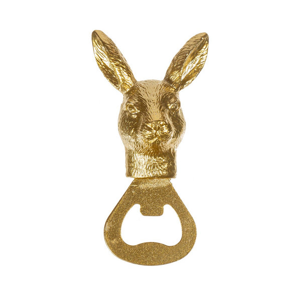 Gold Hare Bottle Opener