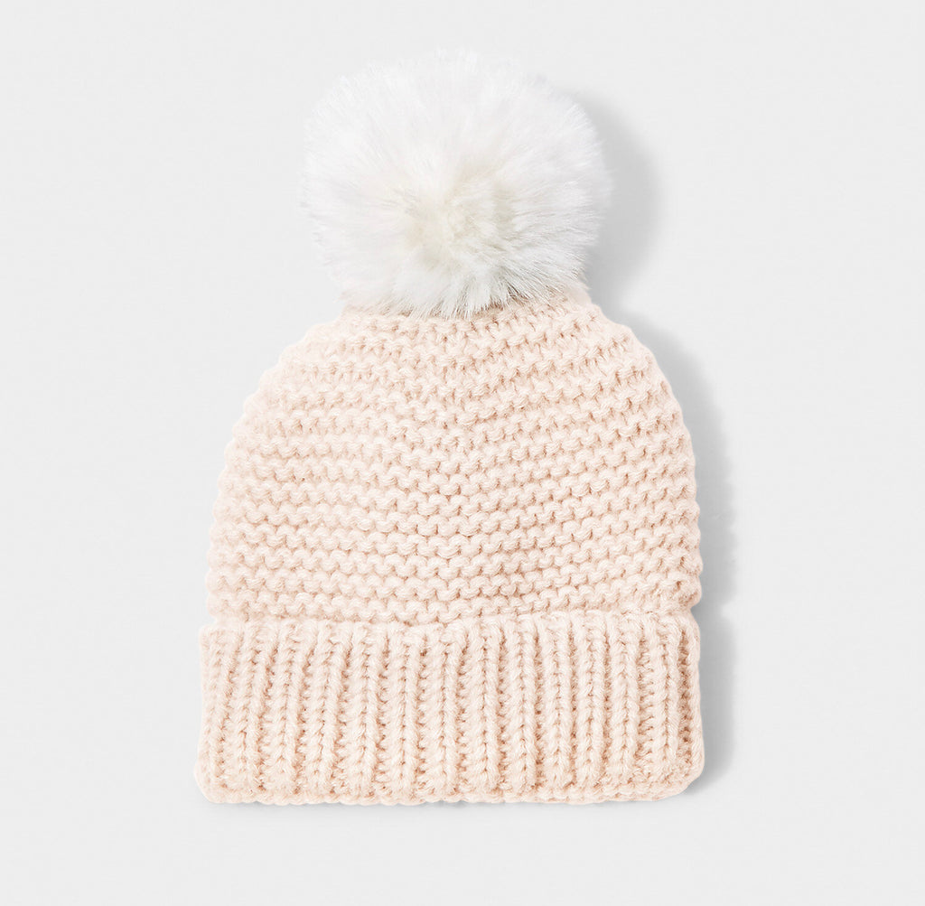 Katie Loxton Knitted Hat - Egg Shell