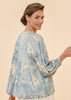 Powder Toile Puff Sleeve Jacket, Denim