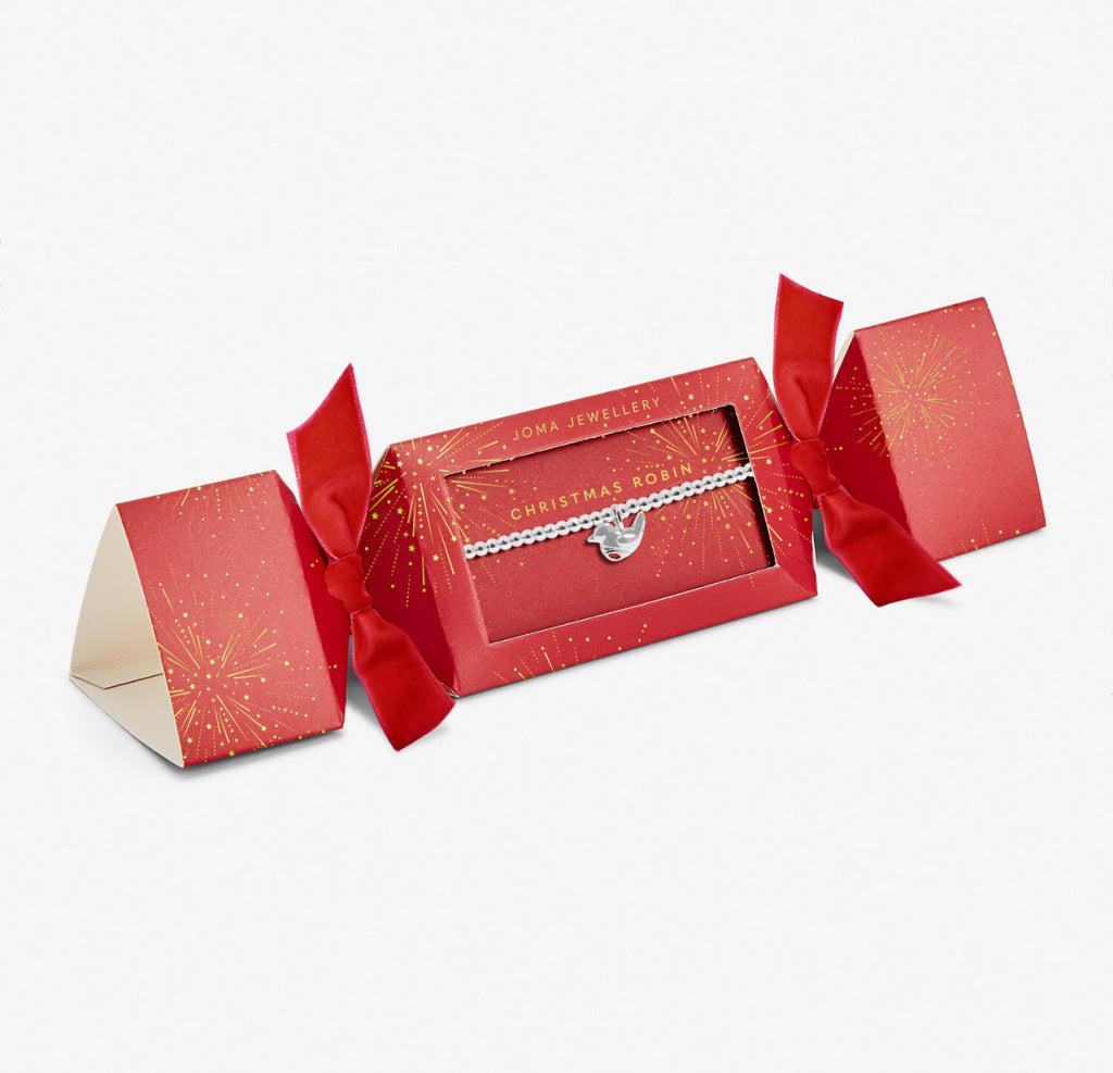 Joma Jewellery Christmas Cracker 'Christmas Robin' Bracelet