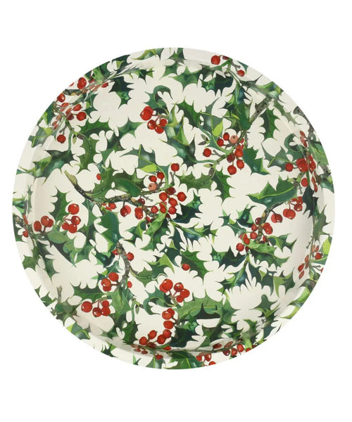 Emma Bridgewater Holly Round Tin Tray