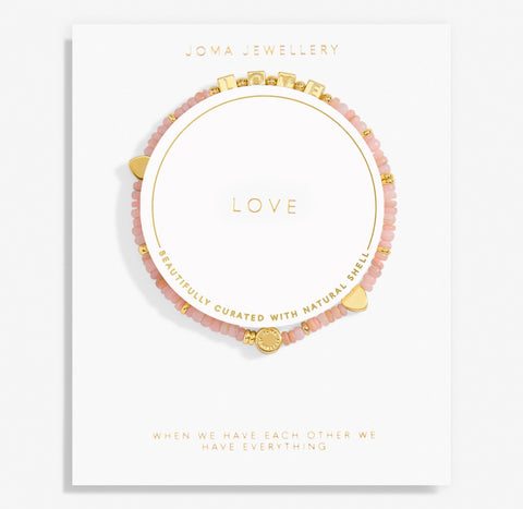 Joma Jewellery - Bridal Happy Little Moments 'Love' Bracelet