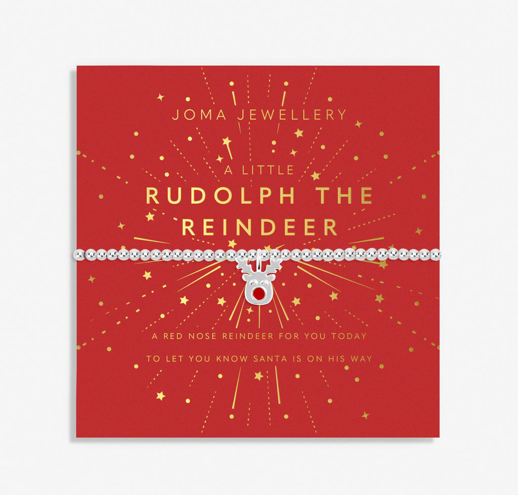 Joma Jewellery 'Rudolph The Reindeer' Kids' Christmas A Little Bracelet