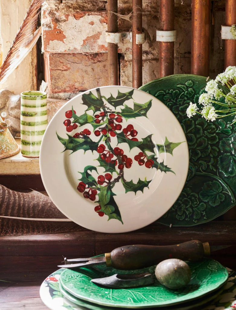 Emma Bridgewater Trees & Leaves Holly 8 1/2 Inch Plate