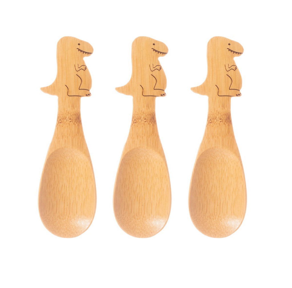 Sass & Belle Bamboo T-Rex Spoons - Set Of 3