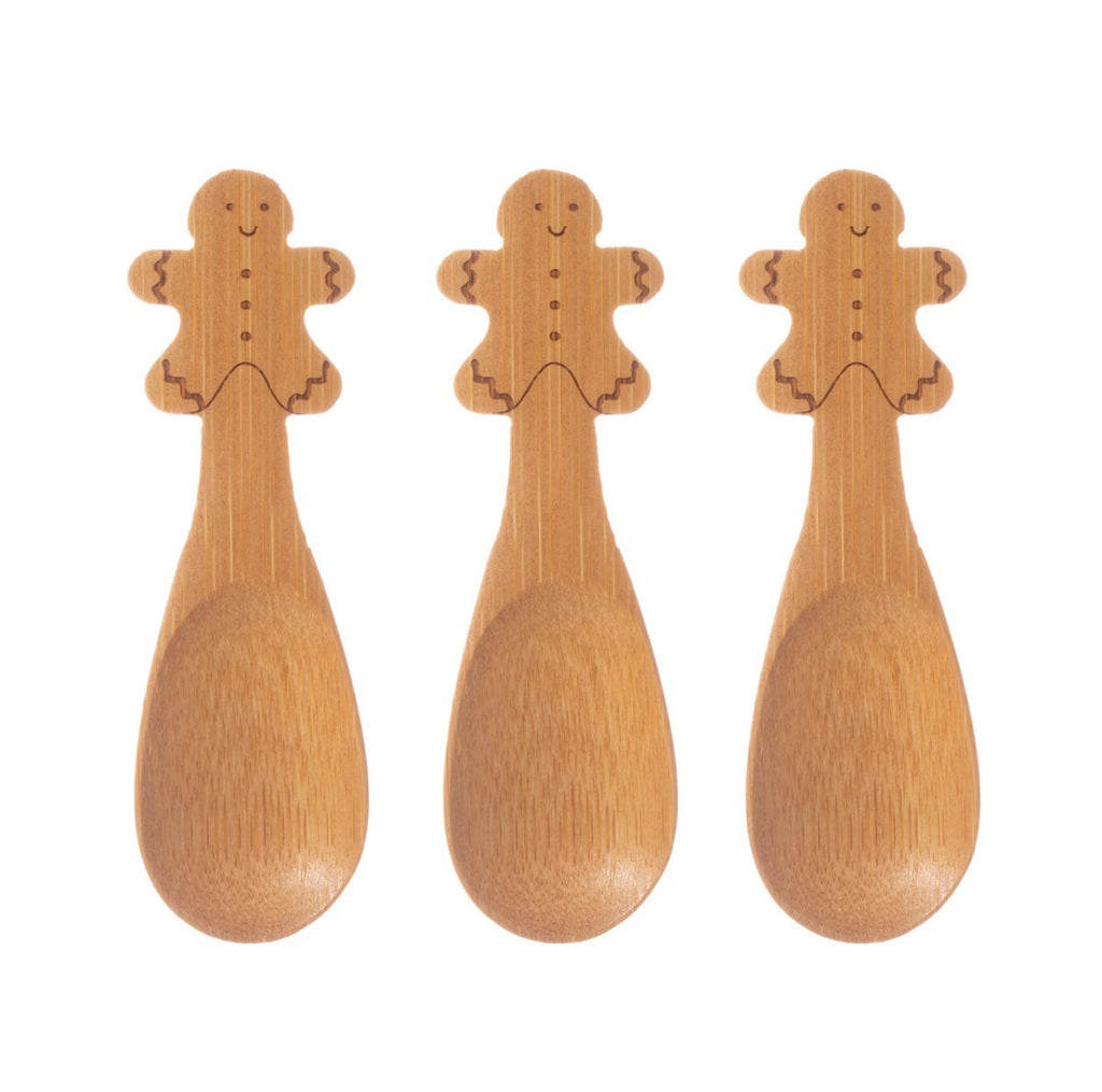 Sass & Belle Bamboo Gingerbread Spoons - Set Of 3