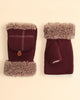 Powder Anna Mittens - Burgundy