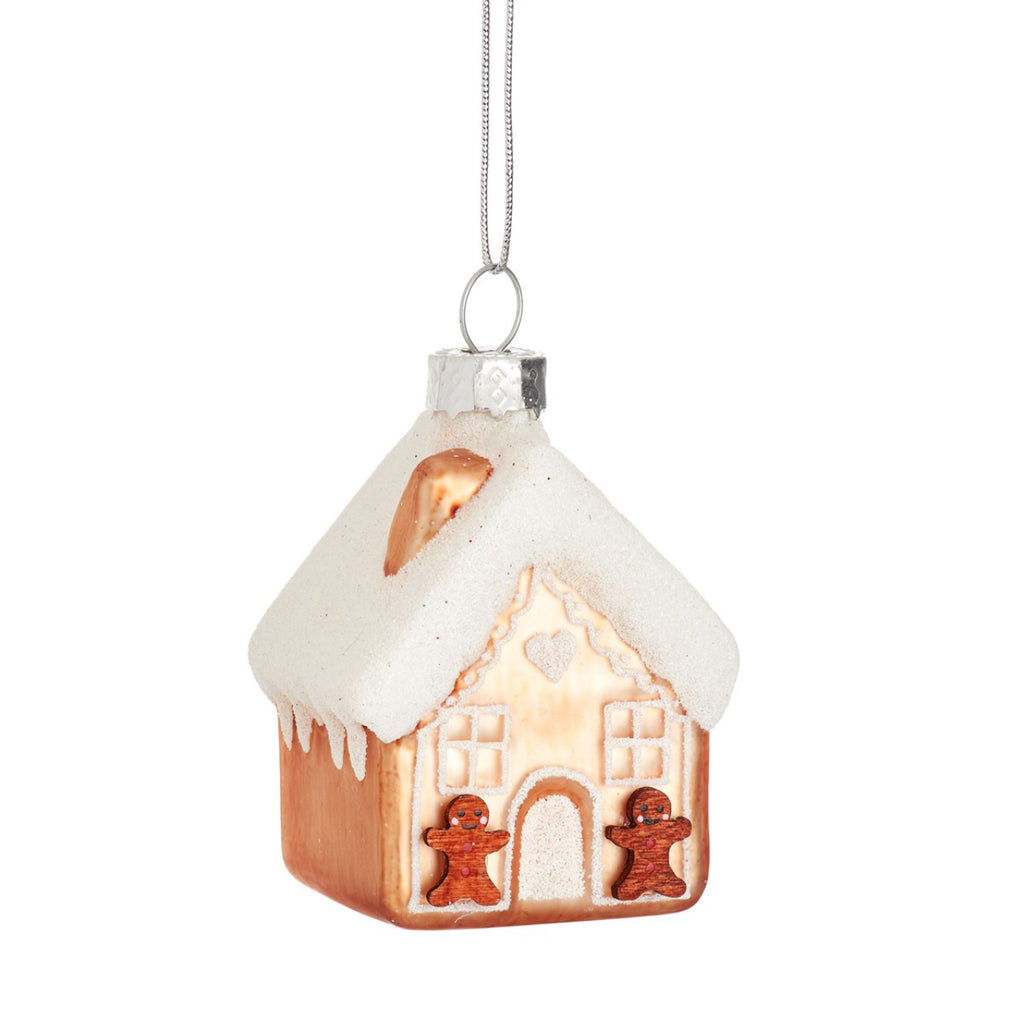 Sass & Belle Gingerbread House Shaped Bauble