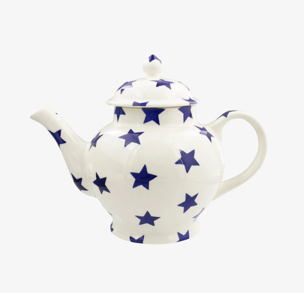 Emma Bridgewater Blue Star 4 Mug Teapot