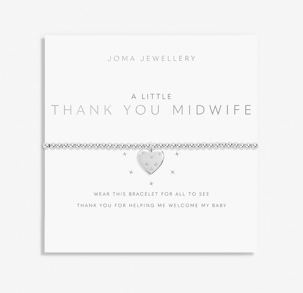 Joma Jewellery A Little 'Thank You Midwife' Bracelet