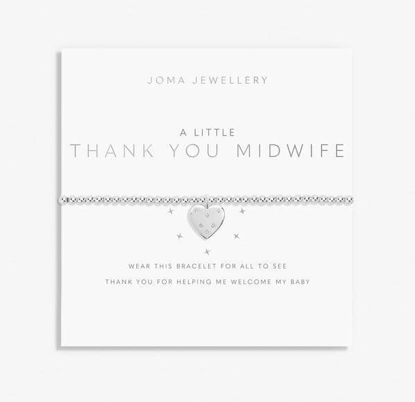 Joma Jewellery A Little 'Thank You Midwife' Bracelet