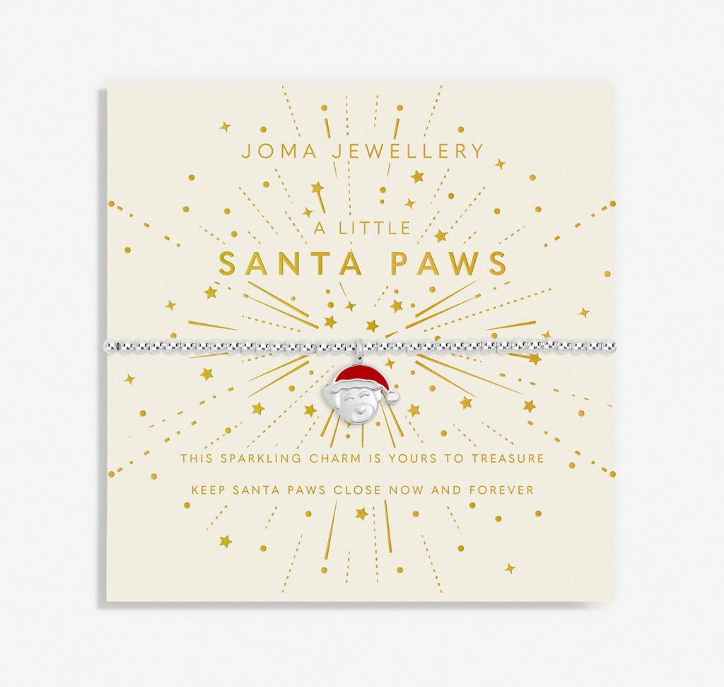 Joma Jewellery 'Santa Paws' Kids' Christmas A Little Bracelet