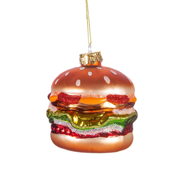 Big Fat Burger Shaped Bauble