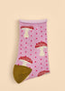 Powder Tiny Toadstools Ankle Socks