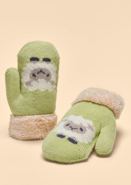 Powder Kids Knitted Mittens - Sheep