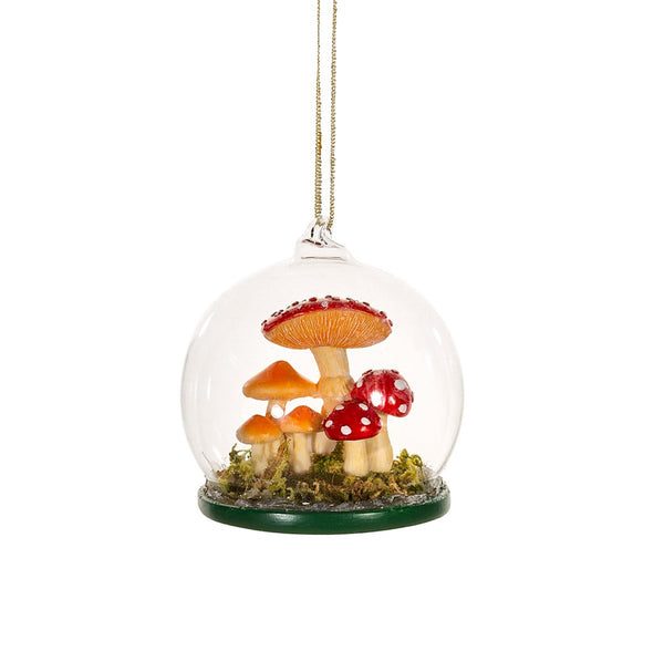 Sass & Belle Forest Mushrooms Dome Bauble