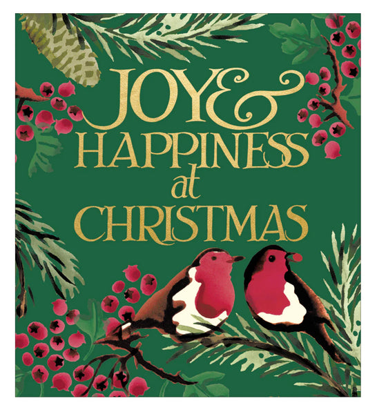 Emma Bridgewater Joy & Happiness At Christmas Pack Of 5 Charity Cards