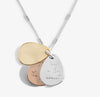 Joma Jewellery Affirmation Discs 'Mindfulness' Necklace