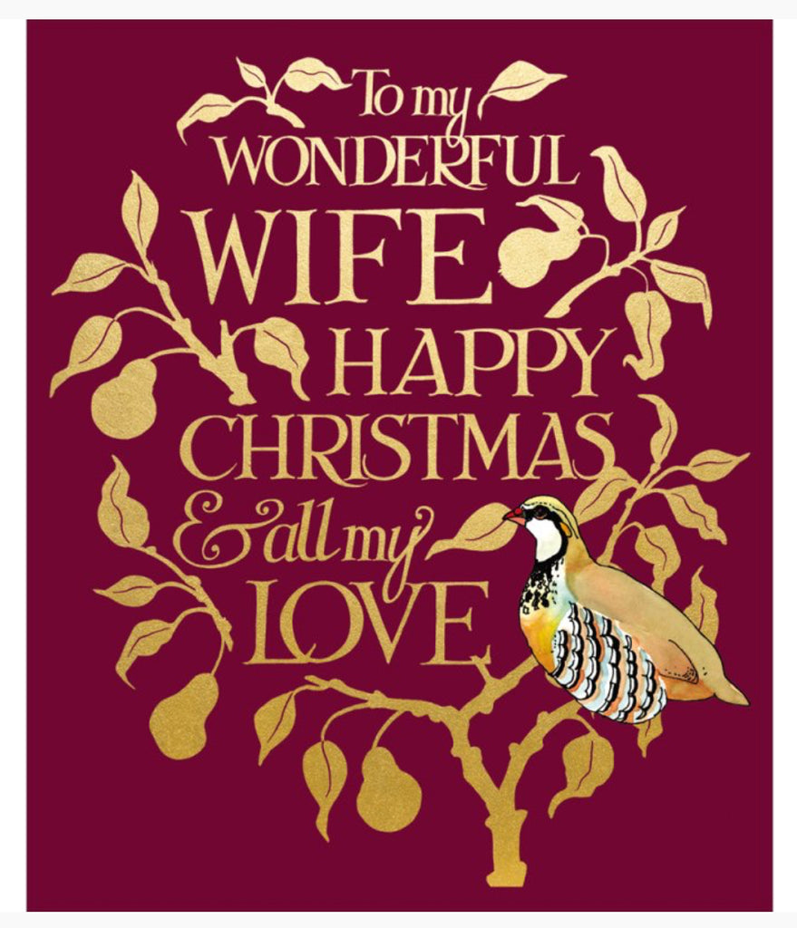 Emma Bridgewater Wonderful Wife Christmas Card