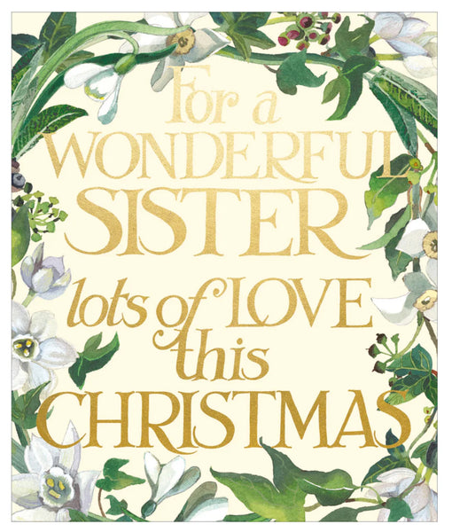 Emma Bridgewater Sister Christmas Card