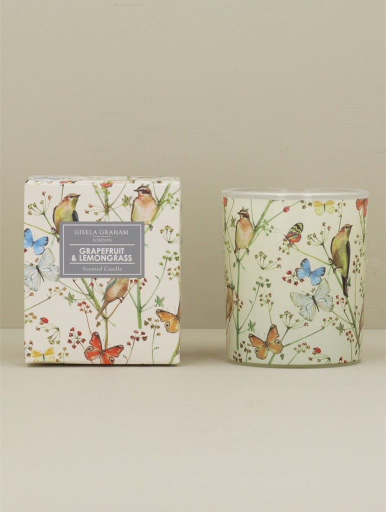 Gisela Graham Birds & Butterflies Scented Candle