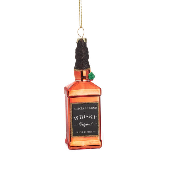 Sass & Belle Whisky Bottle Shaped Bauble