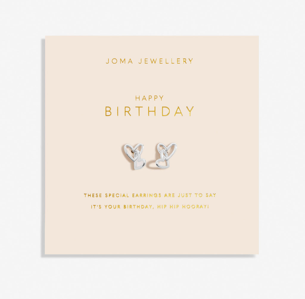 Joma Jewellery Forever Yours 'Happy Birthday' Earrings