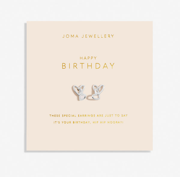 Joma Jewellery Forever Yours 'Happy Birthday' Earrings