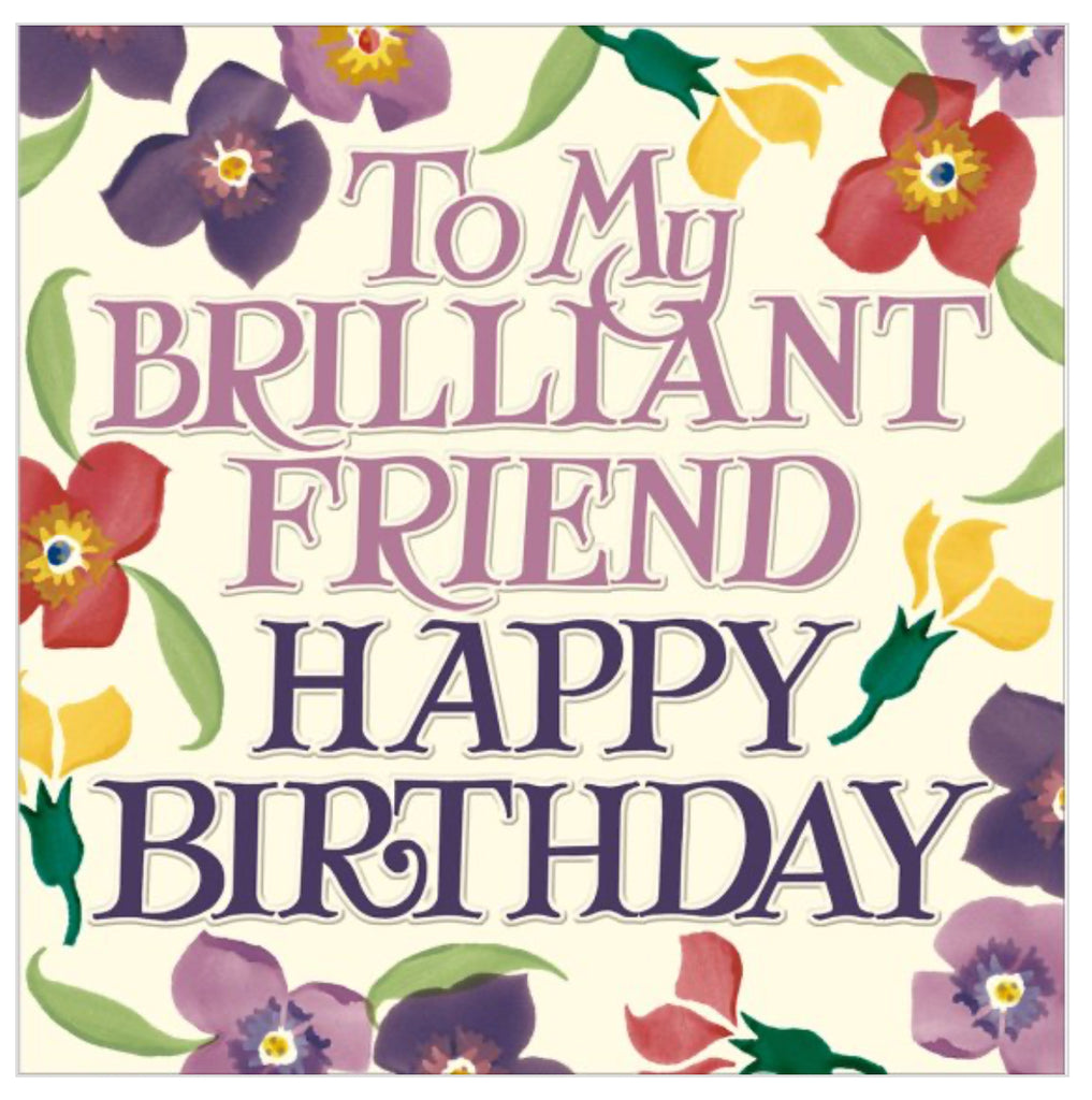 Emma Bridgewater Brilliant Friend Card