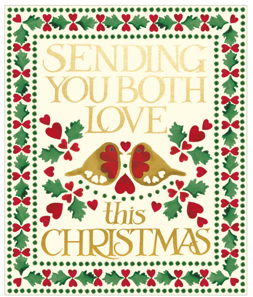 Emma Bridgewater Sending You Both Love Christmas Card