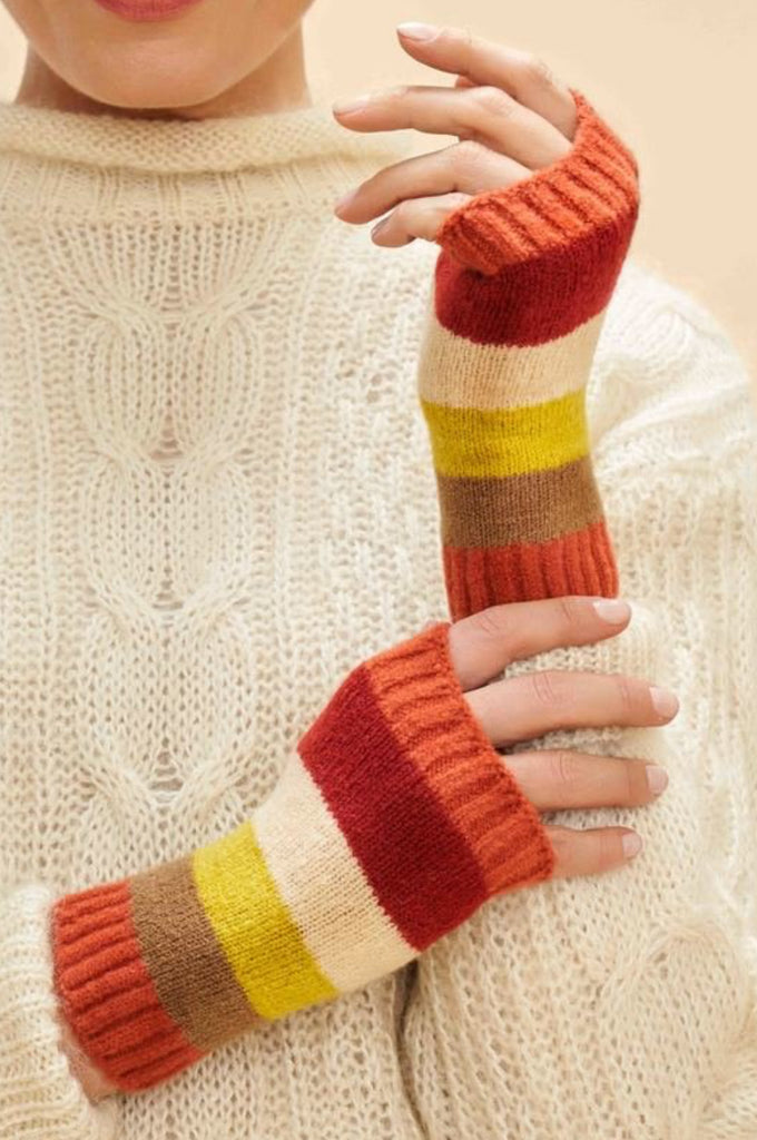 Powder Ladies Lilia Wrist Warmers - Sunset Mix