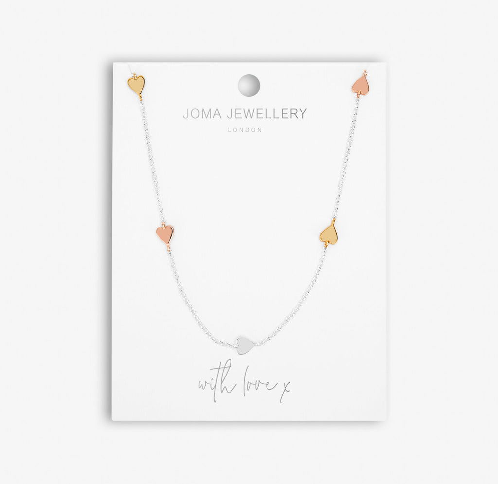 Joma Jewellery Florence Hearts Necklace