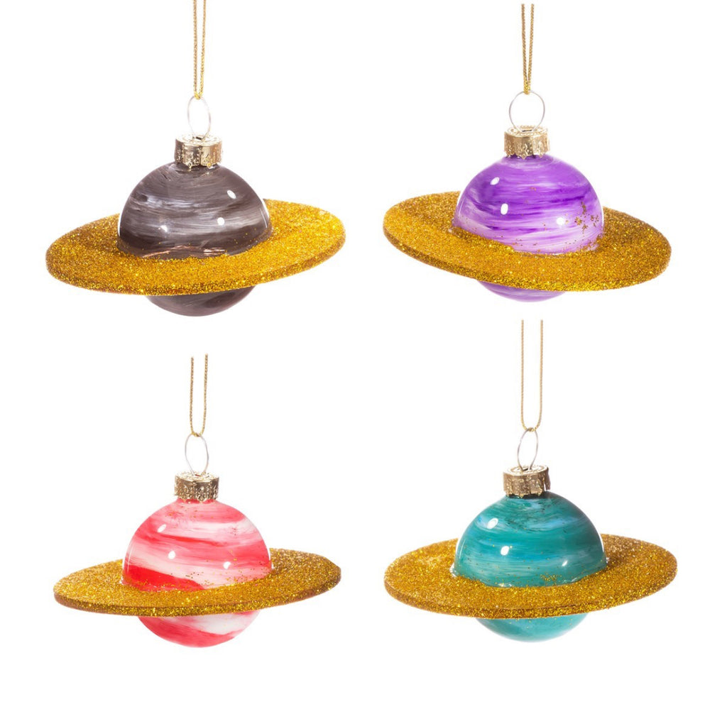 Sass & Belle Mini Planets Shaped Bauble - Set Of 4