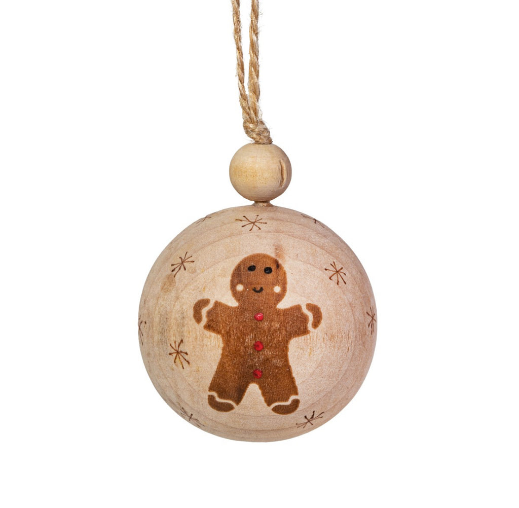 Sass & Belle Gingerbread Wooden Bauble