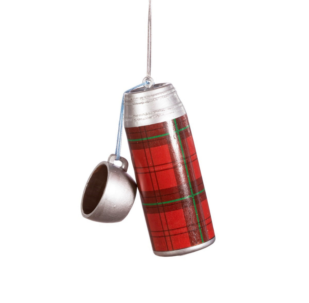 Tartan Flask Shaped Bauble