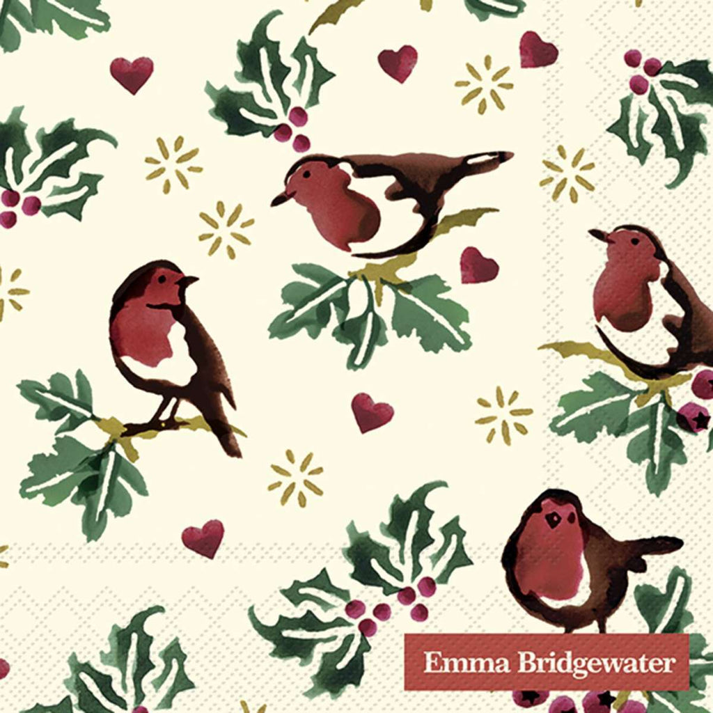 Emma Bridgewater Little Robins Cocktail Napkins