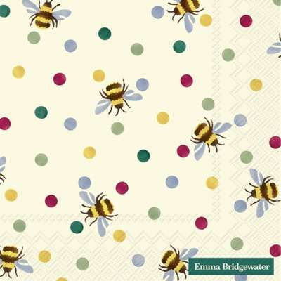 Emma Bridgewater Bumble Bee & Polka Dot Lunch Napkins