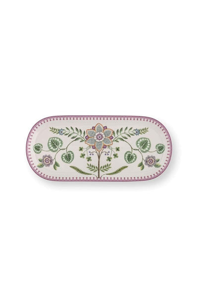 Pip Studio Lily & Lotus Cake Tray Rectangular, Lilac