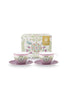 Pip Studio Lily & Lotus Set Of Two Cappuccino Cup & Saucer Lilac