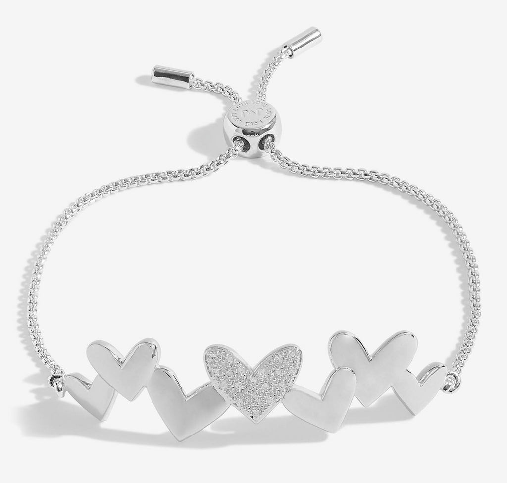 Joma Jewellery Bracelet Bar Silver Heart