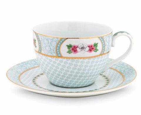 Pip Studio Blushing Birds Cappuccino Cup & Saucer - White