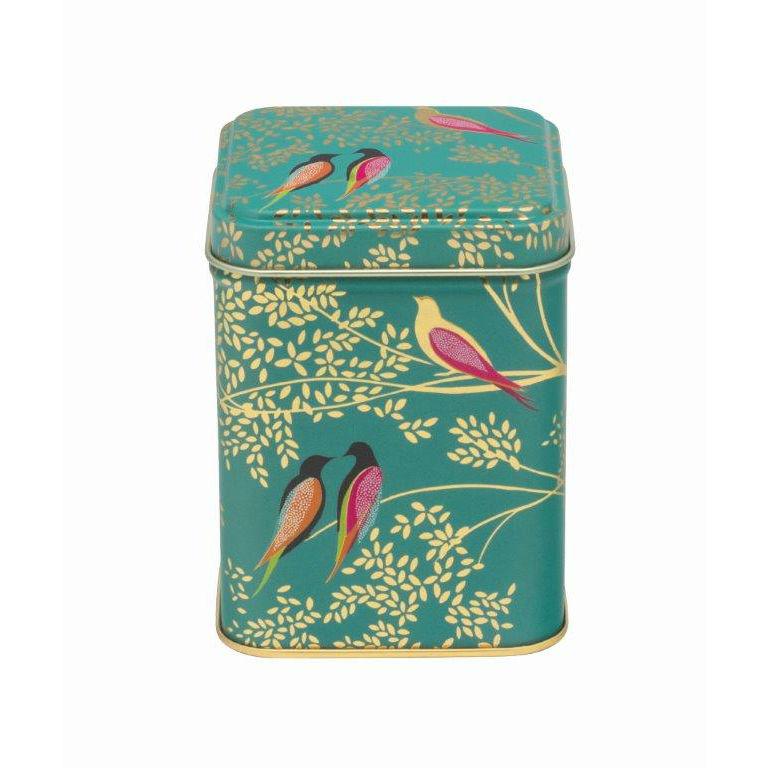 Sara Miller Green Birds Square Tin