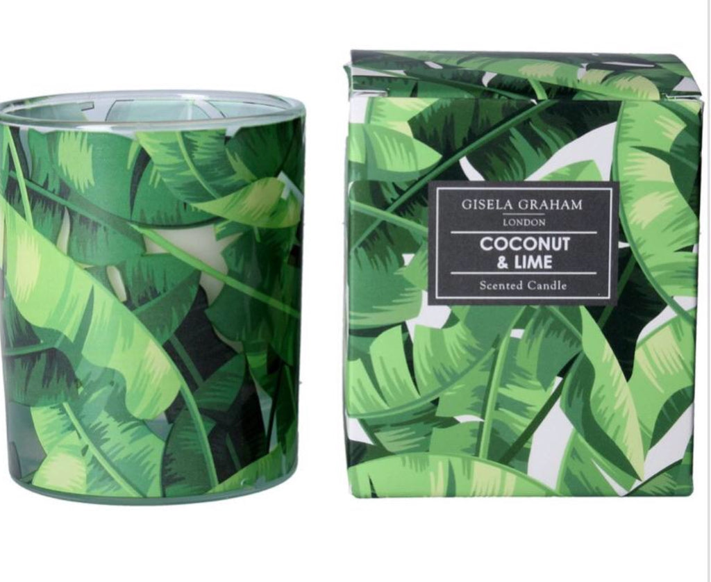 Gisela Graham Coconut & Lime Scented Candle