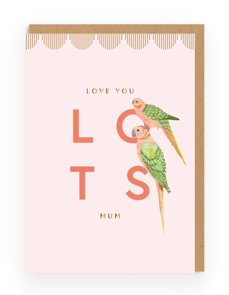 Yvonne Ellen Love You Lots Mum Birds Greeting Card